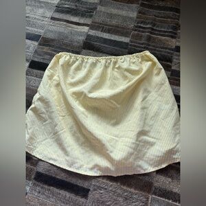 SHEIN Yellow Striped Elastic-Waist Women’s Tube Top